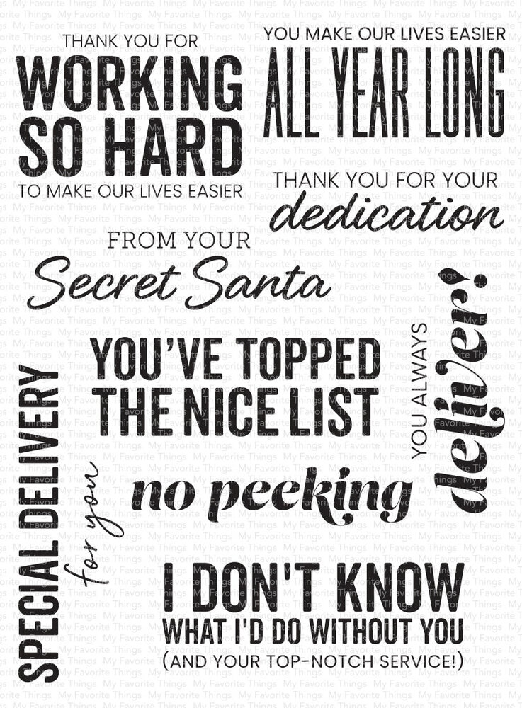 My Favorite Things Top-Notch Service Clear Stamps (CS-833) (OUTLET) My Favorite Things Top-Notch Service Clear Stamps (CS-833) (OUTLET)