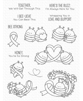 My Favorite Things Bee Strong Clear Stamps (JB-020)