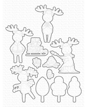 My Favorite Things Merry Moose Die-namics (MFT-2641) (OUTLET)