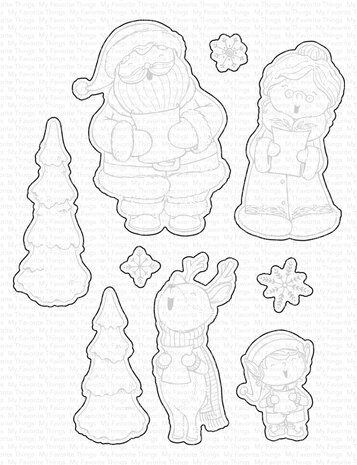 My Favorite Things Christmas Carols Die-namics (MFT-2642) (OUTLET)