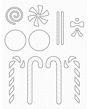 My Favorite Things Sweet Sticks - Holiday Eddition Die-namics (MFT-2649)