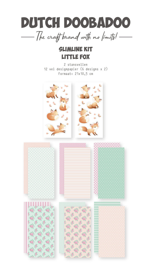Dutch Doobadoo Crafty Kit Slimline Little Fox (473.005.054) (OUTLET)