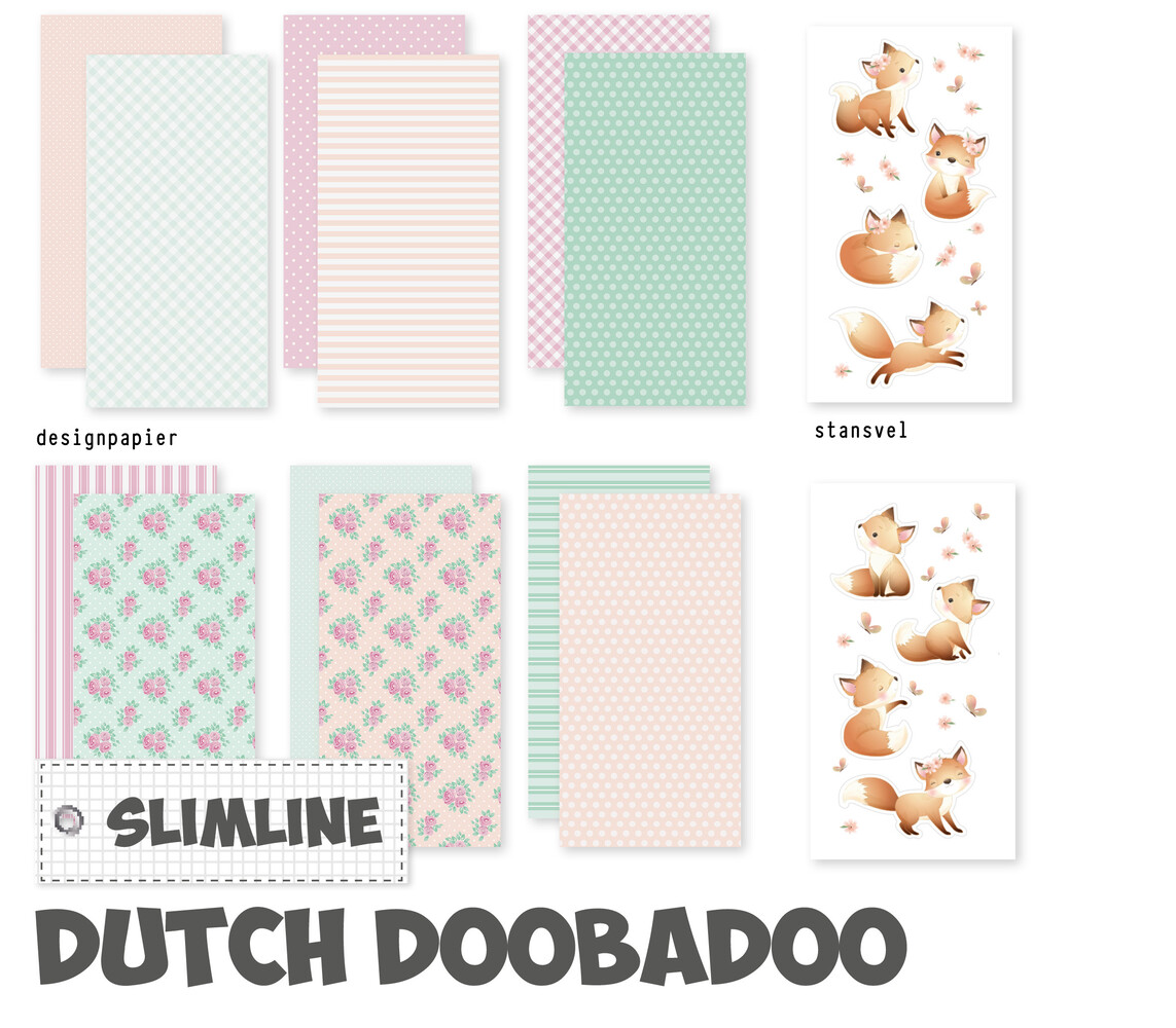 Dutch Doobadoo Crafty Kit Slimline Little Fox (473.005.054) (OUTLET)