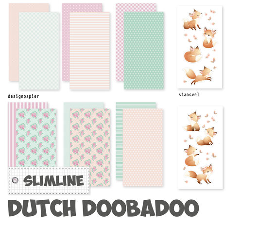 Dutch Doobadoo Crafty Kit Slimline Little Fox (473.005.054) (OUTLET)