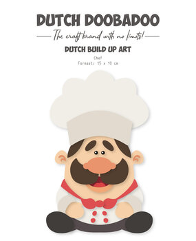 Dutch Doobadoo Dutch Card Art Build Up A5 Chef (470.784.277) (DISCONTINUED)