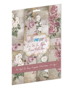 Papers For You La Vie En Fleurs Roses Rice Paper Kit (4pcs) (PFY-12774) (DISCONTINUED)