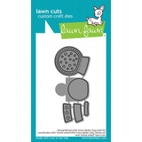 Lawn Fawn Reveal Wheel Little Snow Globe: Dog Add-On Lawn Cuts Dies (LF3272) (OUTLET)