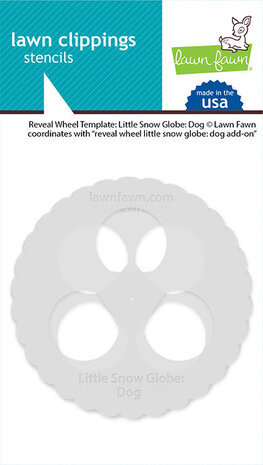 Lawn Fawn Reveal Wheel Templates: Little Snow Globe: Dog (LF3273) (OUTLET)
