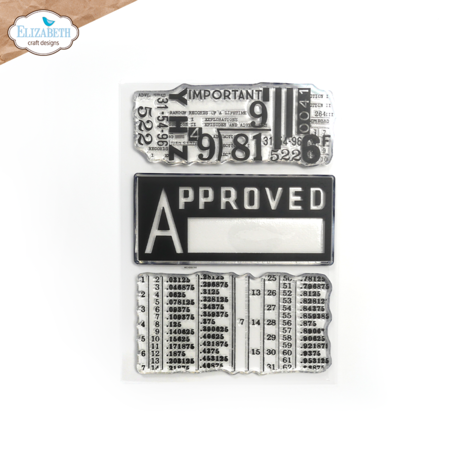 Elizabeth Craft Designs Backgrounds from the Past Stamps (CS323) (DISCONTINUED)