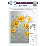 Creative Expressions Companion Colouring Stencil Wildflowers (2pcs) (CEST132) (OUTLET)