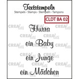Crealies Textstempel German Baby 02 (CLDTBA02)