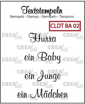 Crealies Textstempel German Baby 02 (CLDTBA02)