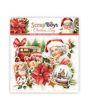 ScrapBoys Christmas Day Double Sided Die Cut Elements (43 pcs) (SB-CHDA-12) (DISCONTINUED)