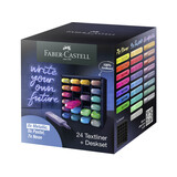 Faber Castell Textliner Deskset Metallic/Pastel/Neon (24pcs) (FC-254602)