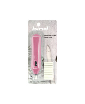 Kangaro Bind Electric Eraser Pink + 10 Refills (excl. 2x AAA Batteries) (JU-70524) Kangaro Bind Electric Eraser Pink + 10 Refills (excl. 2x AAA Batteries) (JU-70524)
