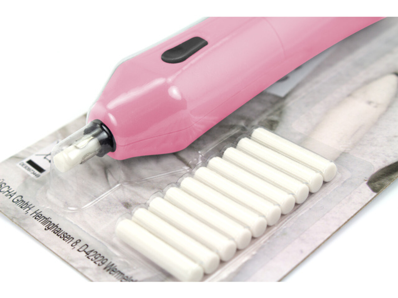 Kangaro Bind Electric Eraser Pink + 10 Refills (excl. 2x AAA Batteries) (JU-70524) Kangaro Bind Electric Eraser Pink + 10 Refills (excl. 2x AAA Batteries) (JU-70524)