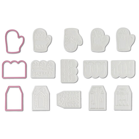 We R Makers Christmas Die and Stamp Shifters Mitt (15pcs) (60001024) (OUTLET)