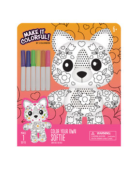 American Crafts Color Your Own Kit Softie Cat (7pcs) (34027522) (OUTLET)