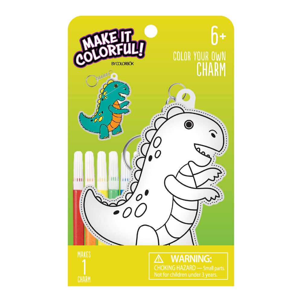 American Crafts Color Your Own Kit Charm Dino (7pcs) (34027524) (OUTLET) American Crafts Color Your Own Kit Charm Dino (7pcs) (34027524) (OUTLET)