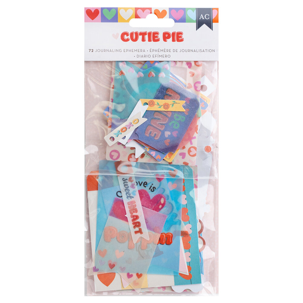 American Crafts Cutie Pie Journaling Ephemera (72pcs) (34027444) (OUTLET) American Crafts Cutie Pie Journaling Ephemera (72pcs) (34027444) (OUTLET)