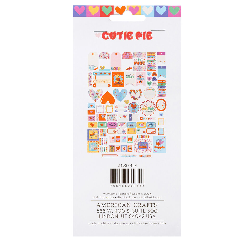American Crafts Cutie Pie Journaling Ephemera (72pcs) (34027444) (OUTLET) American Crafts Cutie Pie Journaling Ephemera (72pcs) (34027444) (OUTLET)