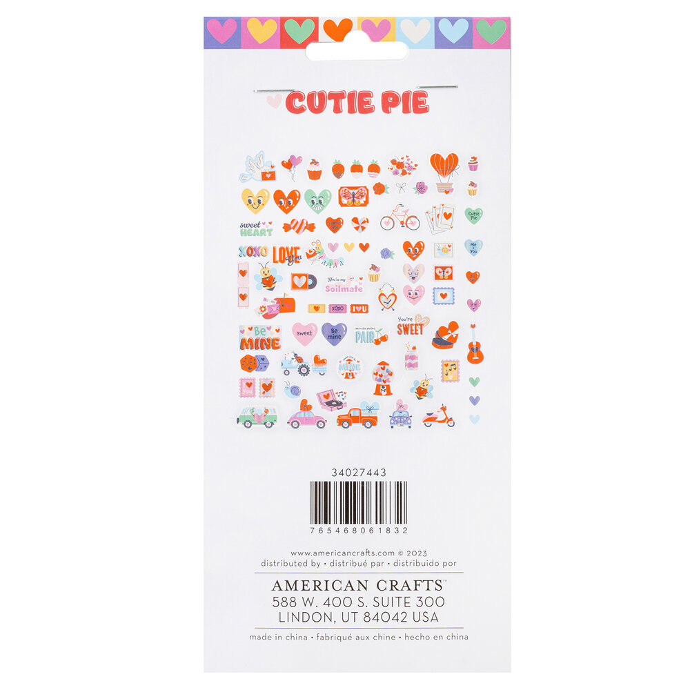 American Crafts Cutie Pie Ephemera Icons (75pcs) (34027443) (OUTLET)