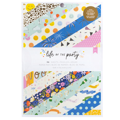 American Crafts Life of the Party 6x8 Inch Paper Pad (34025845) (OUTLET)