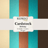 Reprint Birthday 12x12 Inch Cardstock (CSP022) (OUTLET)