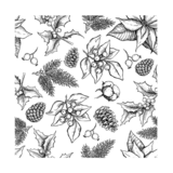 Crafty Individuals Winter Repeating Background Unmounted Rubber Stamps (CI-640) (OUTLET)