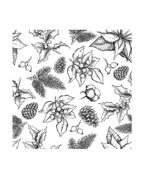Crafty Individuals Winter Repeating Background Unmounted Rubber Stamps (CI-640) (OUTLET)