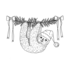 Christmas Sloth Unmounted Rubber Stamps (CI-639) (OUTLET) Christmas Sloth Unmounted Rubber Stamps (CI-639) (OUTLET)
