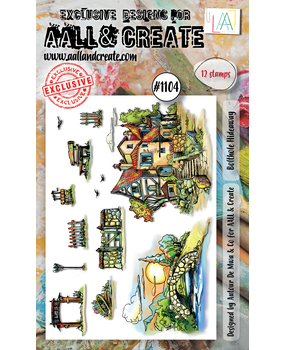 Aall and Create Stamp Set A6 Bolthole Hideaway (AALL-TP-1104) (DISCONTINUED)
