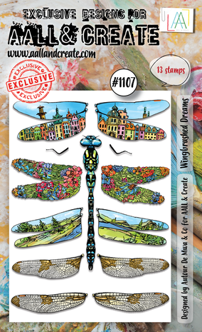 Aall and Create Stamp Set A6 Wingbrushed Dreams (AALL-TP-1107) (DISCONTINUED)