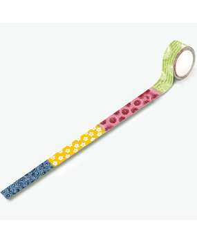 Aall and Create Washi Tape 20mm 10m Denim Sunflowers (AALL-MT-092) (DISCONTINUED)