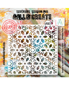 Aall and Create Stencil 6x6 Inch Swinging Sixties (AALL-PC-202) (DISCONTINUED)