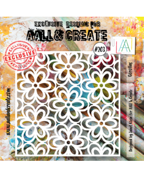 Aall and Create Stencil 6x6 Inch Corollas (AALL-PC-203) (DISCONTINUED)