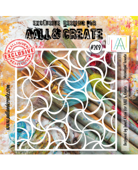 Aall and Create Stencil 6x6 Inch Moonlight Sonata (AALL-PC-209) (DISCONTINUED)
