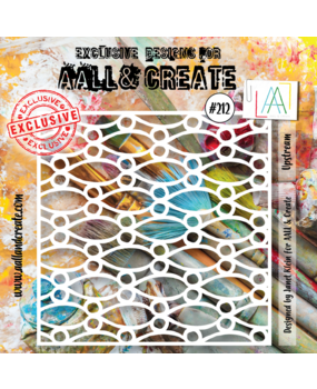 Aall and Create Stencil 6x6 Inch Upstream (AALL-PC-212) (DISCONTINUED)