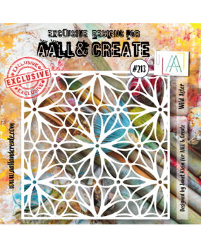 Aall and Create Stencil 6x6 Inch Wild Aster (AALL-PC-213) (DISCONTINUED)