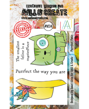 Aall and Create Stamp Set A7 Purrfect Paws (AALL-TP-1034) (DISCONTINUED)