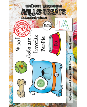 Aall and Create Stamp Set A7 Woof Woof (AALL-TP-1035) (DISCONTINUED)