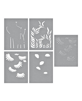 Spellbinders Coneflower Layered Stencil (STN-077) (OUTLET)