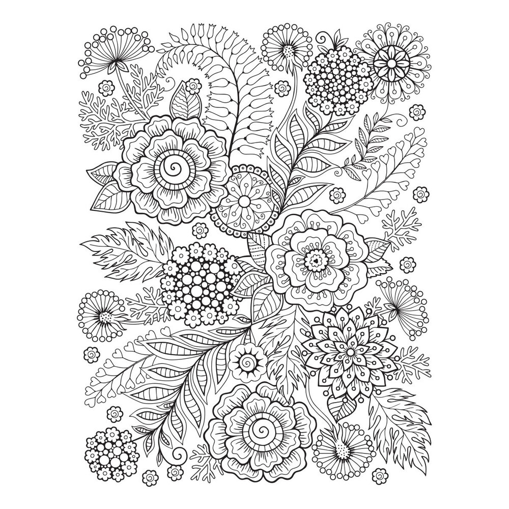 Spellbinders Kaleidoscope Flowers Press Plate (BP-117) (OUTLET)