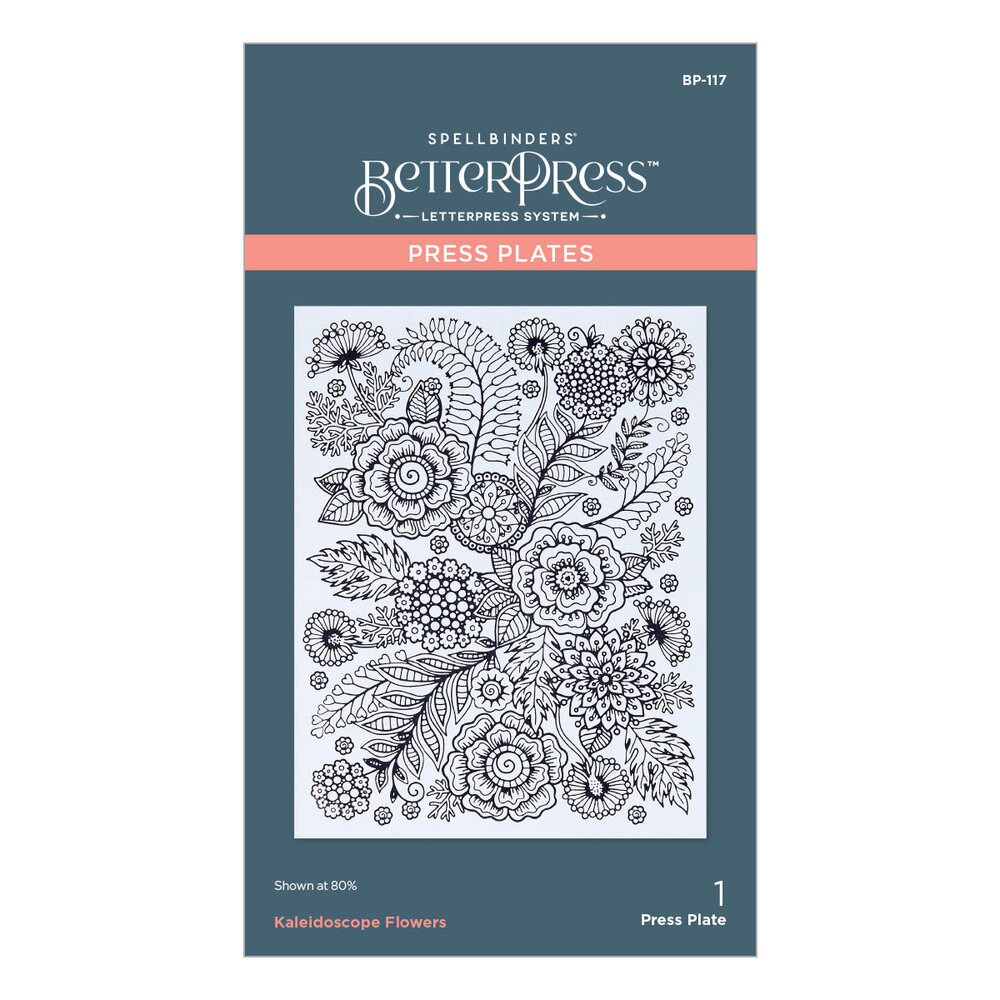 Spellbinders Kaleidoscope Flowers Press Plate (BP-117) (OUTLET) Spellbinders Kaleidoscope Flowers Press Plate (BP-117) (OUTLET)