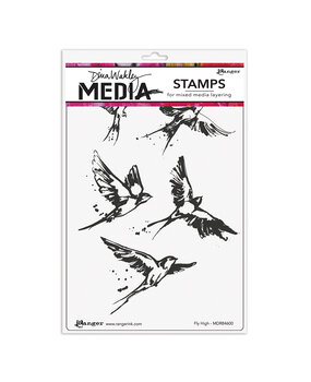 Ranger Dina Wakley MEdia Cling Stamps Fly High (MDR84600) (DISCONTINUED) Ranger Dina Wakley MEdia Cling Stamps Fly High (MDR84600) (DISCONTINUED)