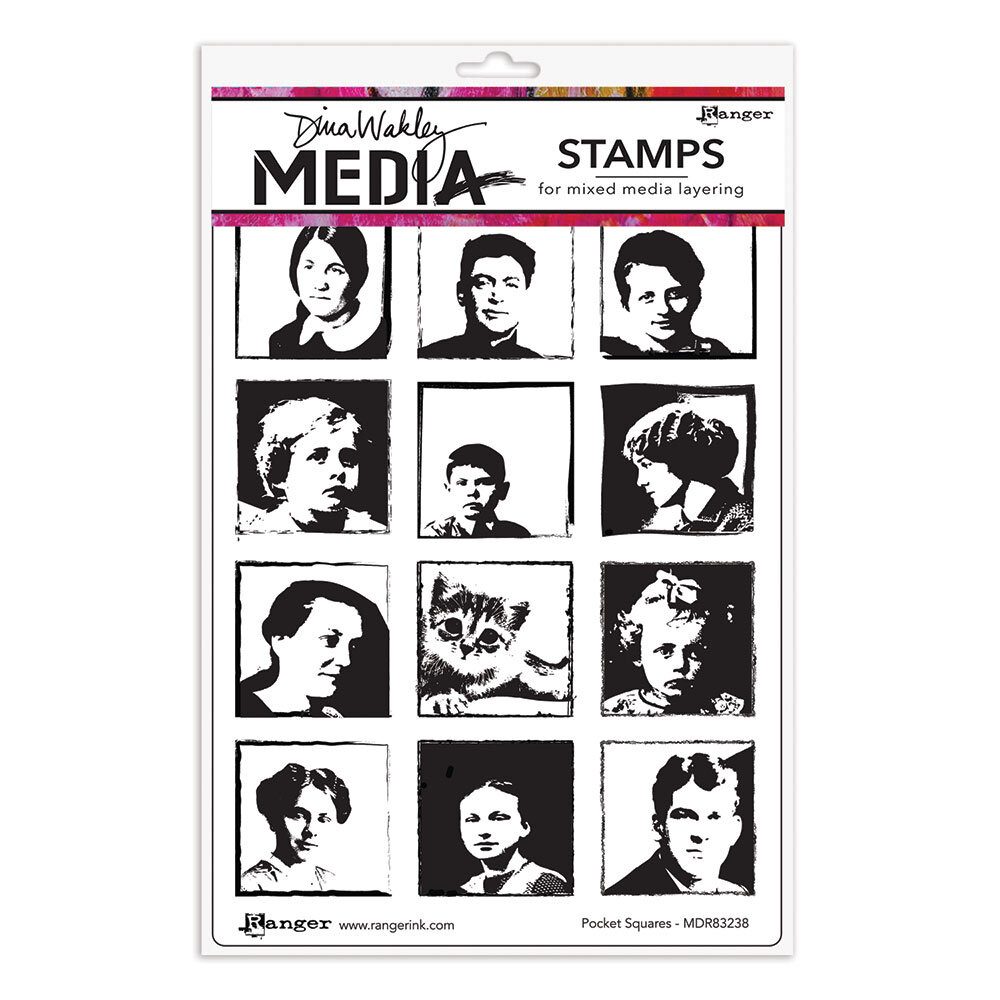 Dina Wakley MEdia Cling Stamps Pocket Squares MDR83238 Craftlines B V dina-wakley-media-cling-stamps-pocket-squares-mdr83238-craftlines-b-v