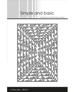 Simple and Basic Broken Lines A7 Dies (SBD377) (OUTLET)