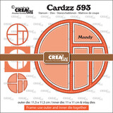 Crealies Cardzz Stansen No. 593 Frame & Inlay Mandy (CLCZ593)