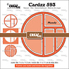 Crealies Cardzz Stansen No. 593 Frame & Inlay Mandy (CLCZ593)