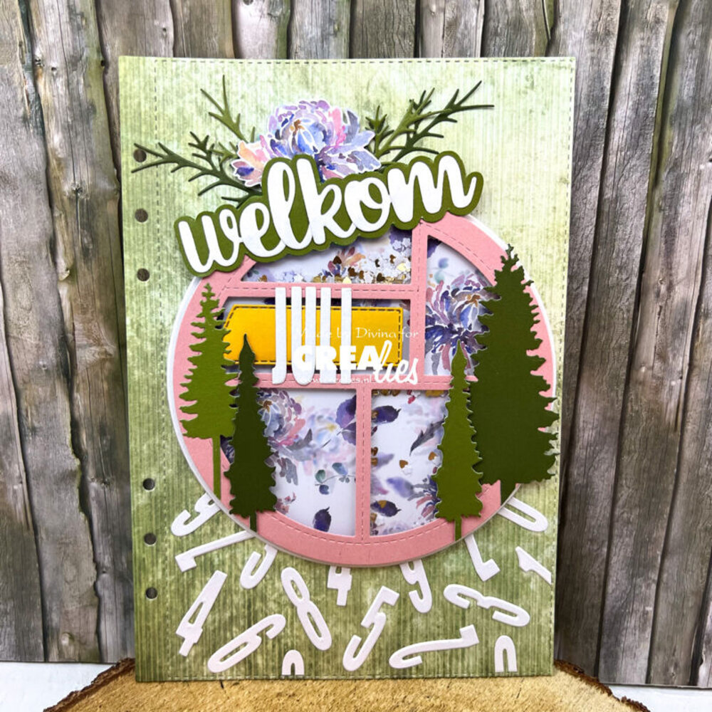 Crealies Cardzz Stansen No. 593 Frame & Inlay Mandy (CLCZ593)